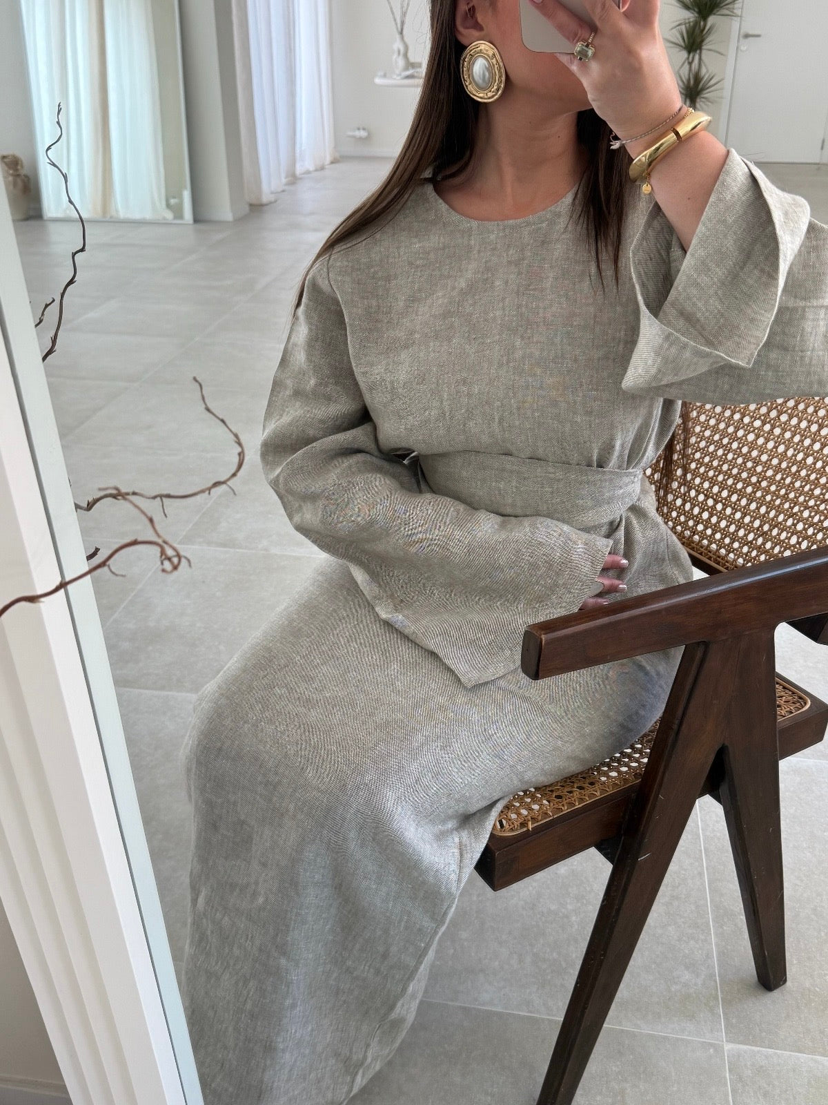 LINEN DRESS