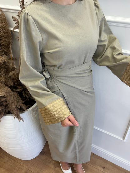 ROBE ROMANTIQUE EN LIN