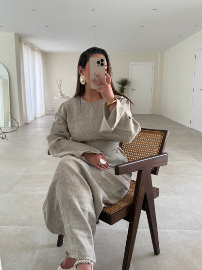 LINEN DRESS